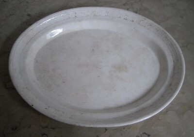 Antica Ceramica Napoletana, Giustiniani, Piatto Ovale Decorato, XIX Secolo