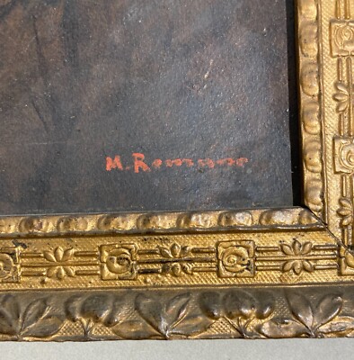 Michele Romano (1842 1936), Ritratto Di Gentiluomo Pugliese, Olio Su Cartone