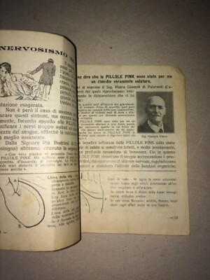 Chiromanzia, Lettura Della Mano, Medicina, Farmacia, Pillole Pink, Pubblicitario, 1934