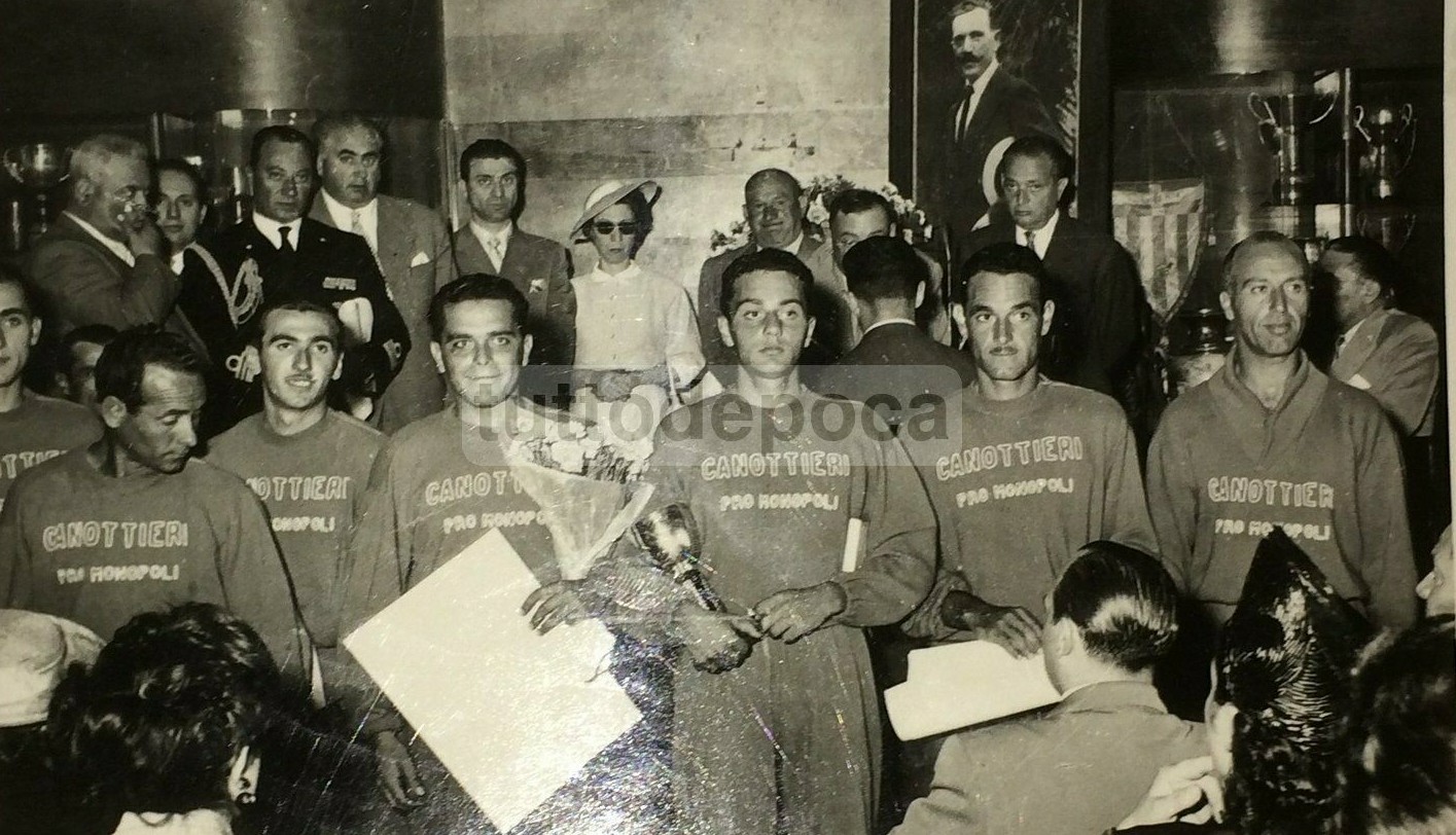 Puglia, Bari, Monopoli: Sport, Fotografia d'Epoca, Canottieri, Foto Julia