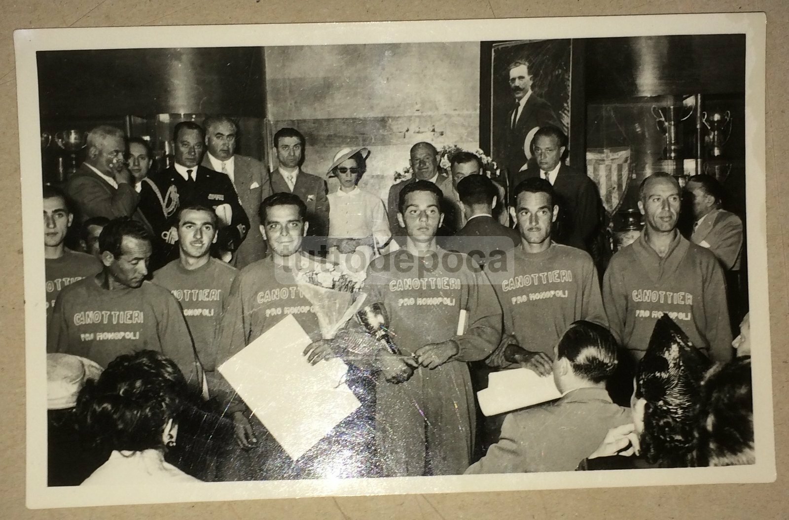 Puglia, Bari, Monopoli: Sport, Fotografia d'Epoca, Canottieri, Foto Julia