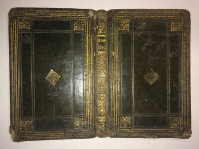 Bibliofilia, Libri Antichi: Antica Legatura In Pelle Dell'Ottocento