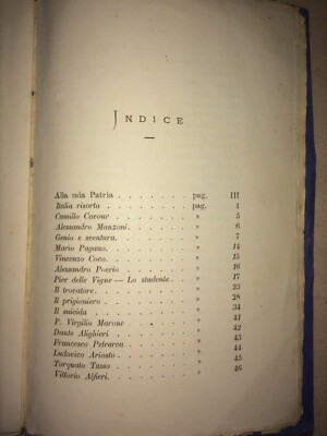 Civitanova Del Sannio. Florindo Battista, Componimenti Vari. Antica Edizione, 1879