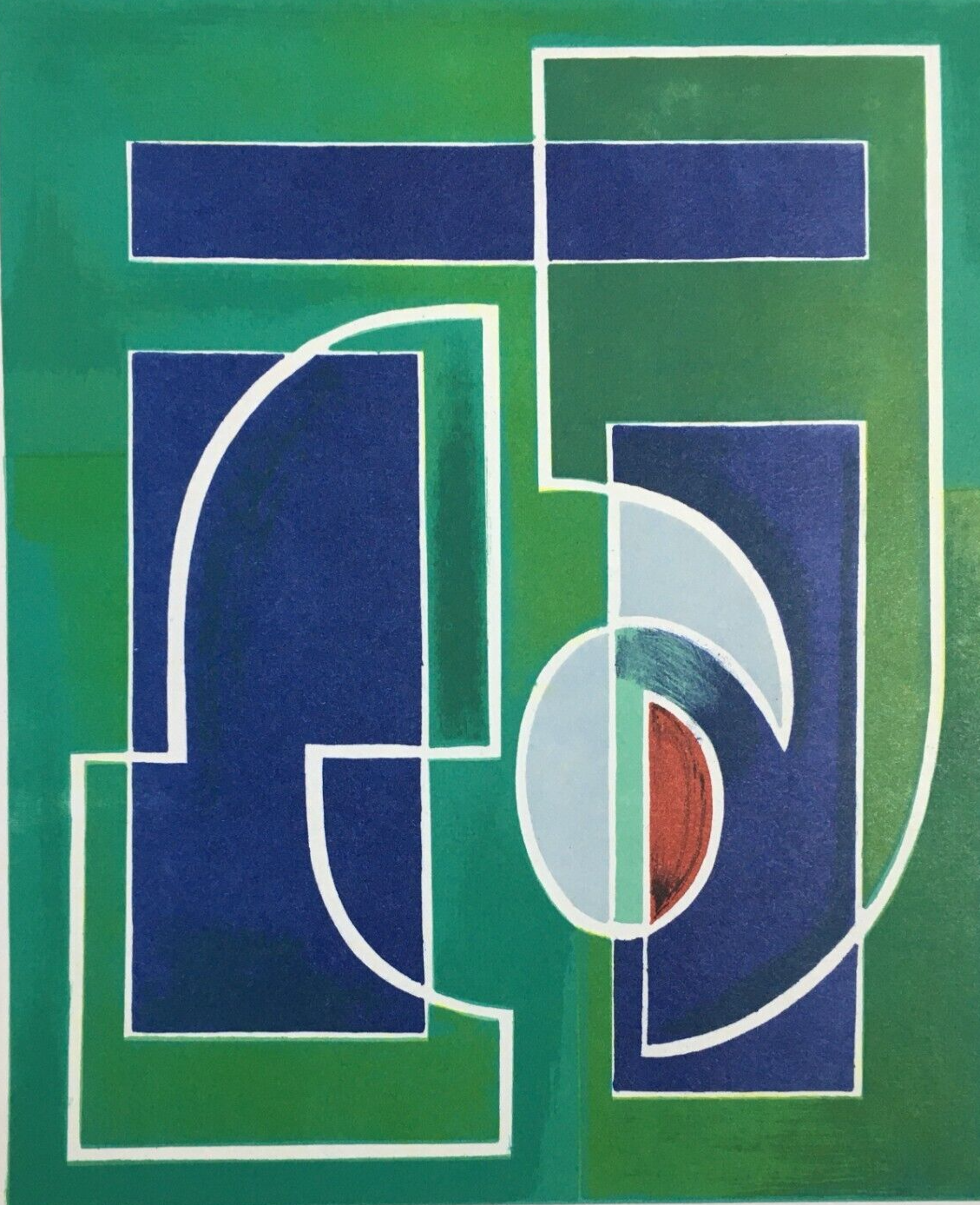 Mario Radice   Opera Grafica Astratta (serigrafia/litografia) Firmata E Numerata