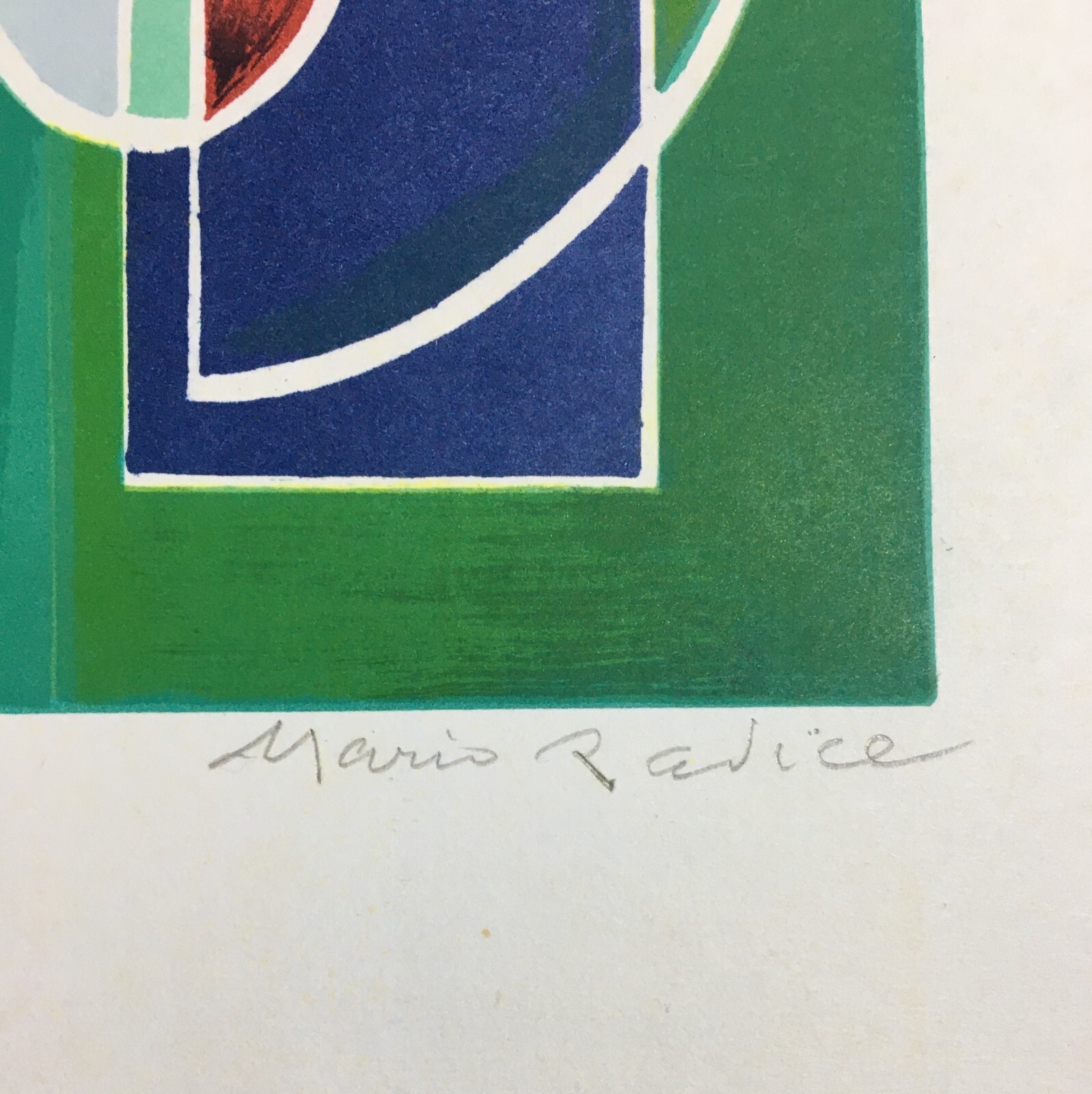 Mario Radice   Opera Grafica Astratta (serigrafia/litografia) Firmata E Numerata