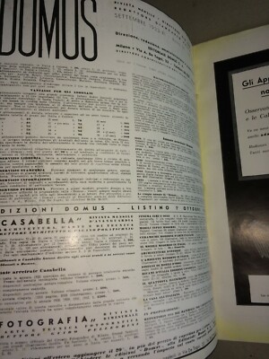 Domus, Settembre 1933. Architettura, Arredamento, Design. Direttore Gio Ponti.