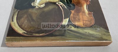 Arte: Mancini "Il Piccolo Savoiardo", Musica, Ceramica Ascolana, Artista Damiani, F.A.M.A. 1958