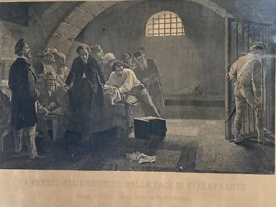Veneto, Pace di Villafranca, Incisione di Francesco di Bartolo e Nicola Parisi, 1867
