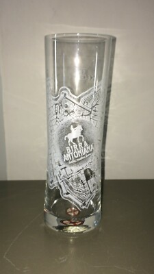 Padova: Bicchiere Da Birra Pubblicitario Antoniana Con Mappa Cittadina