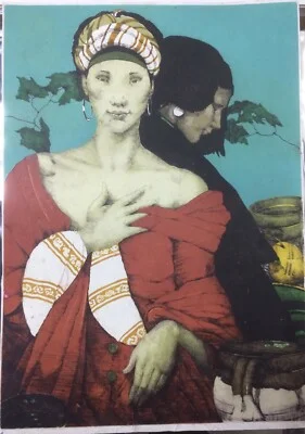 Goffredo Civitarese (attr.): Exotic Women, Orientalist Graphic Work