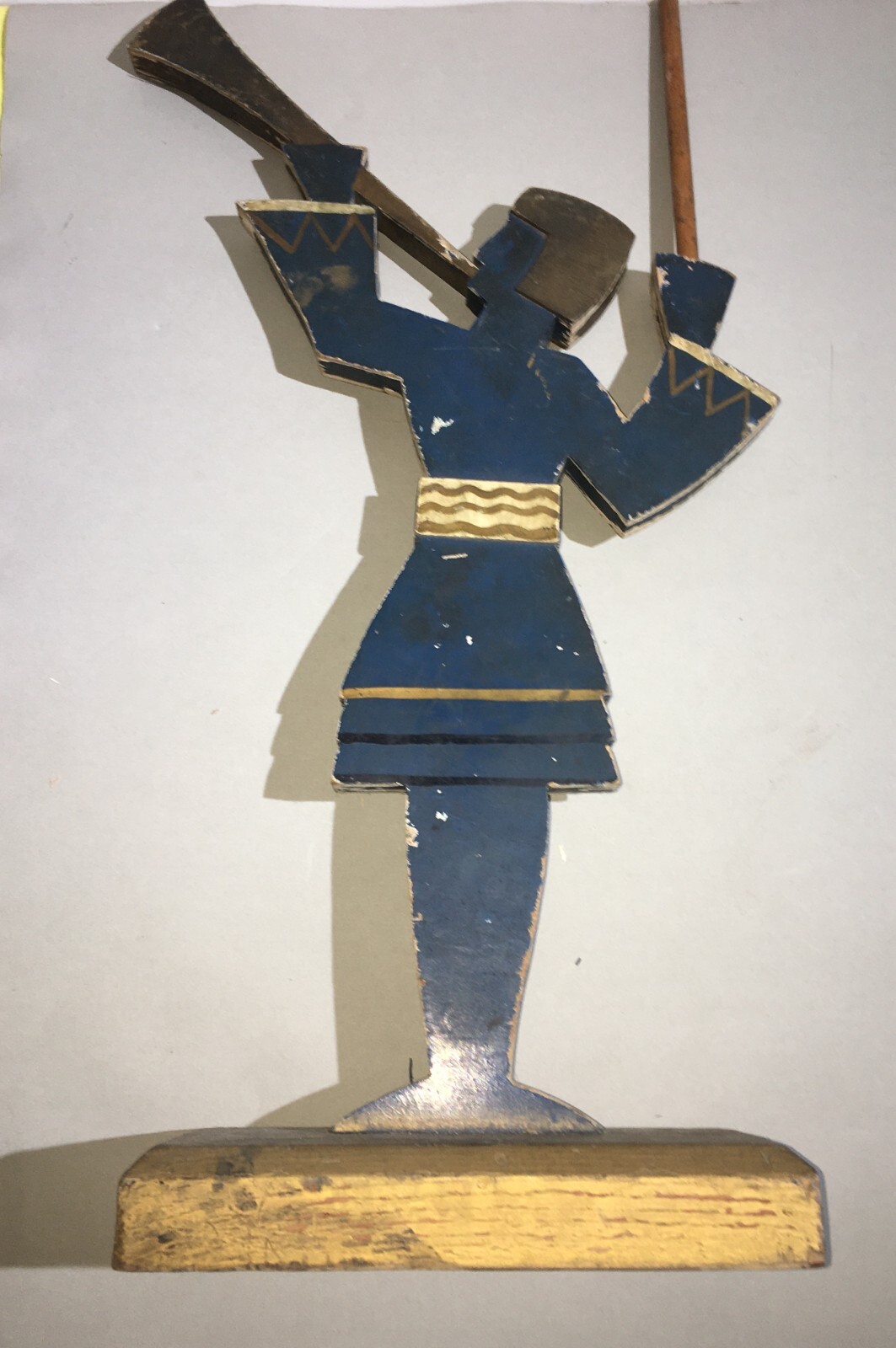 Scultura Futurista In Legno Di Trombettiere, Ambito Fortunato Depero