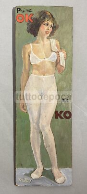 Arte, Moda E Intimo Femminile: Pannello Dipinto Di Angelo Collarin