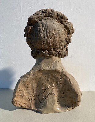 Scultura In Terracotta Di Domenico Mastroianni Raffigurante Donna Etiope