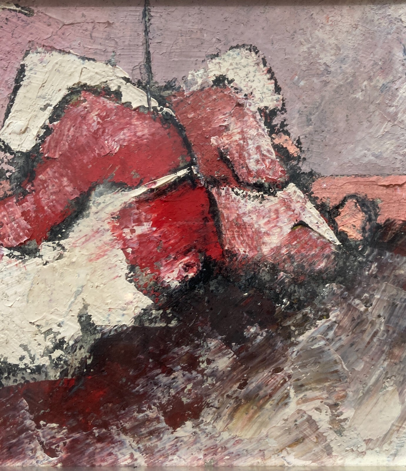 Mario Lupo, Donne In Attesa (1970)   Pittura A Olio Su Tela