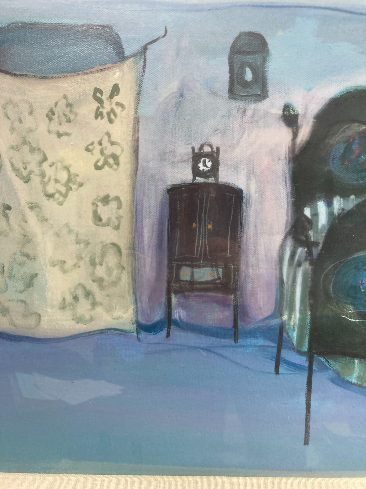 Roberto Naccari Veduta d'Interno Con Radio (1974)