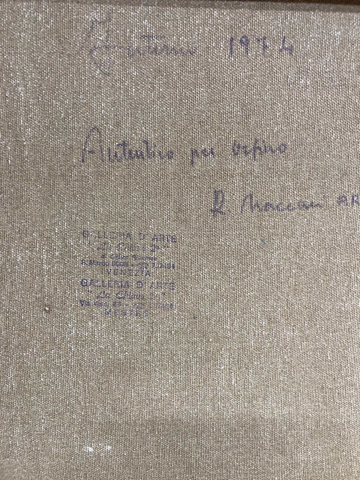 Roberto Naccari Veduta d'Interno Con Radio (1974)