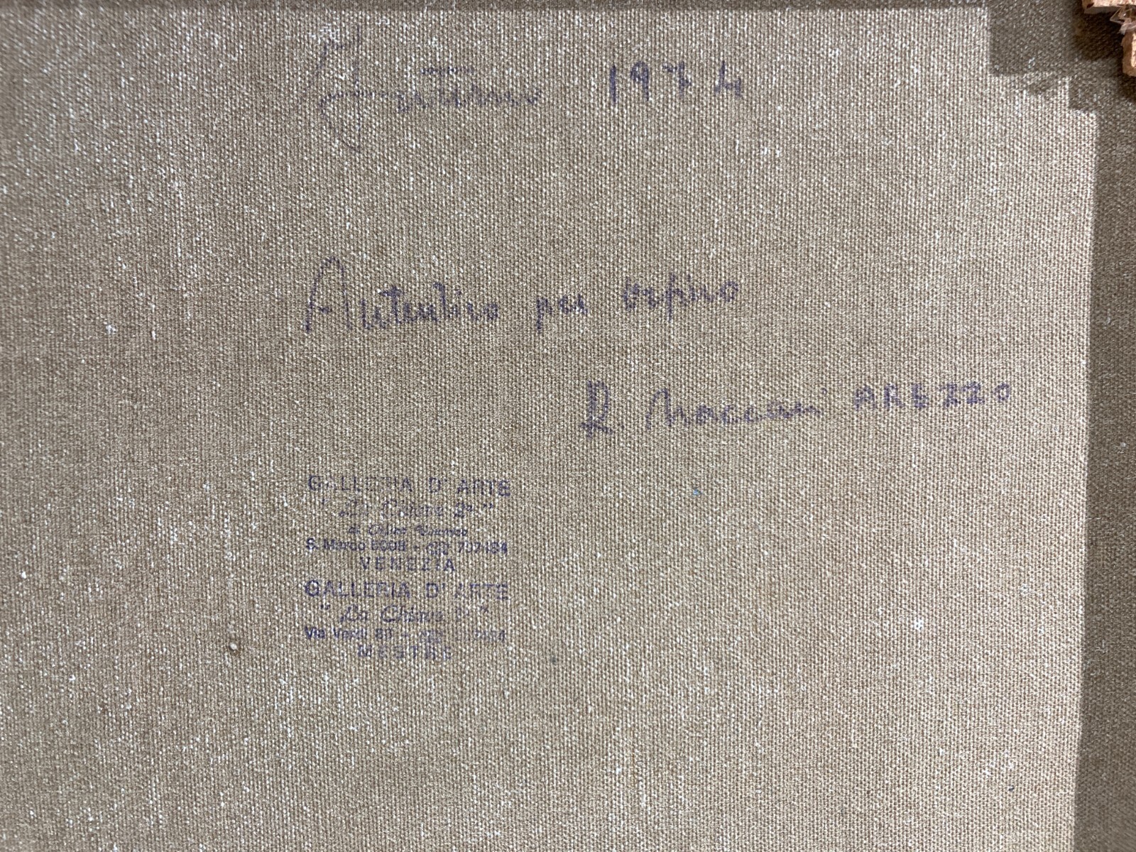 Roberto Naccari Veduta d'Interno Con Radio (1974)