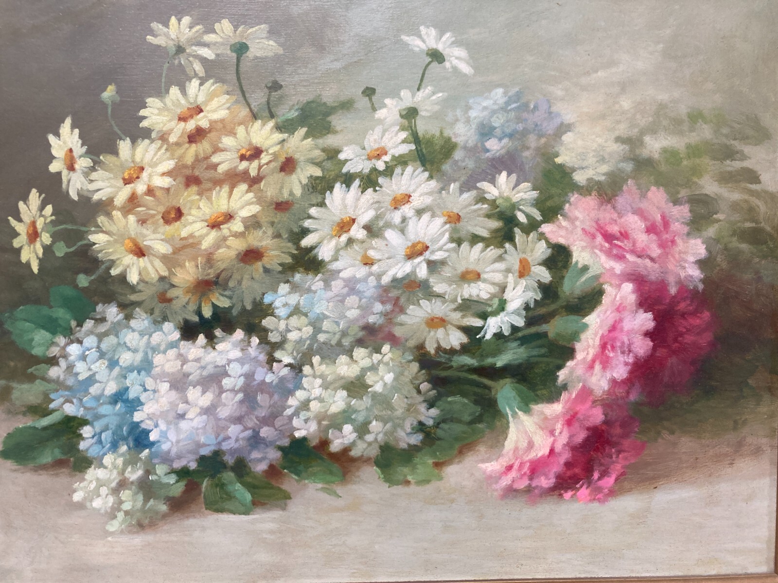 Riccardo Sparavilla, Composizione Floreale: Dipinto A Olio Su Compensato