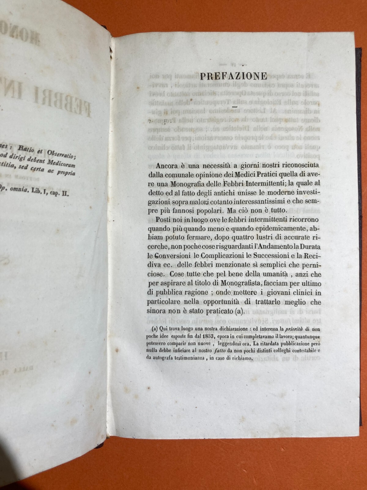 Medicina: Febbri Perniciose, Colera E Casi Clinici A Vasto (Abruzzo). Opere Di Giacinto Barbarotta, 1856 1858