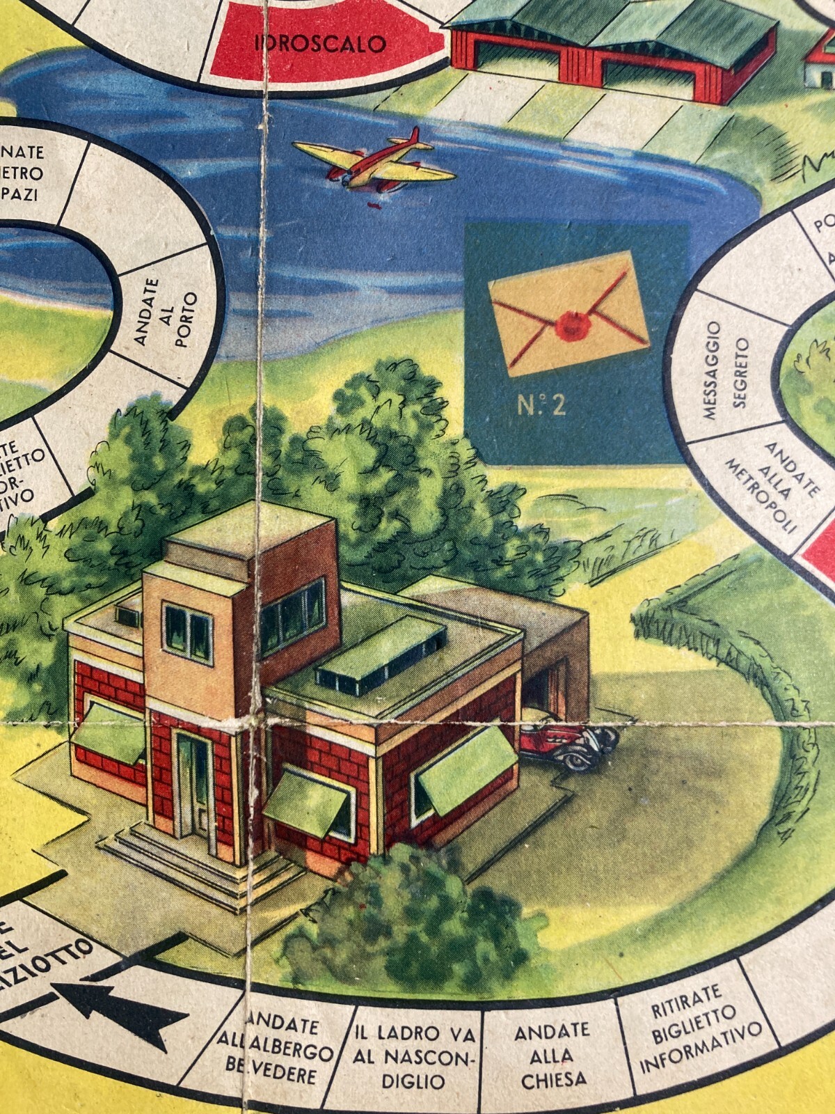 Gioco Di Percorso: Caccia Al Ladro   Pubblicitario Crema Nivea (1940)