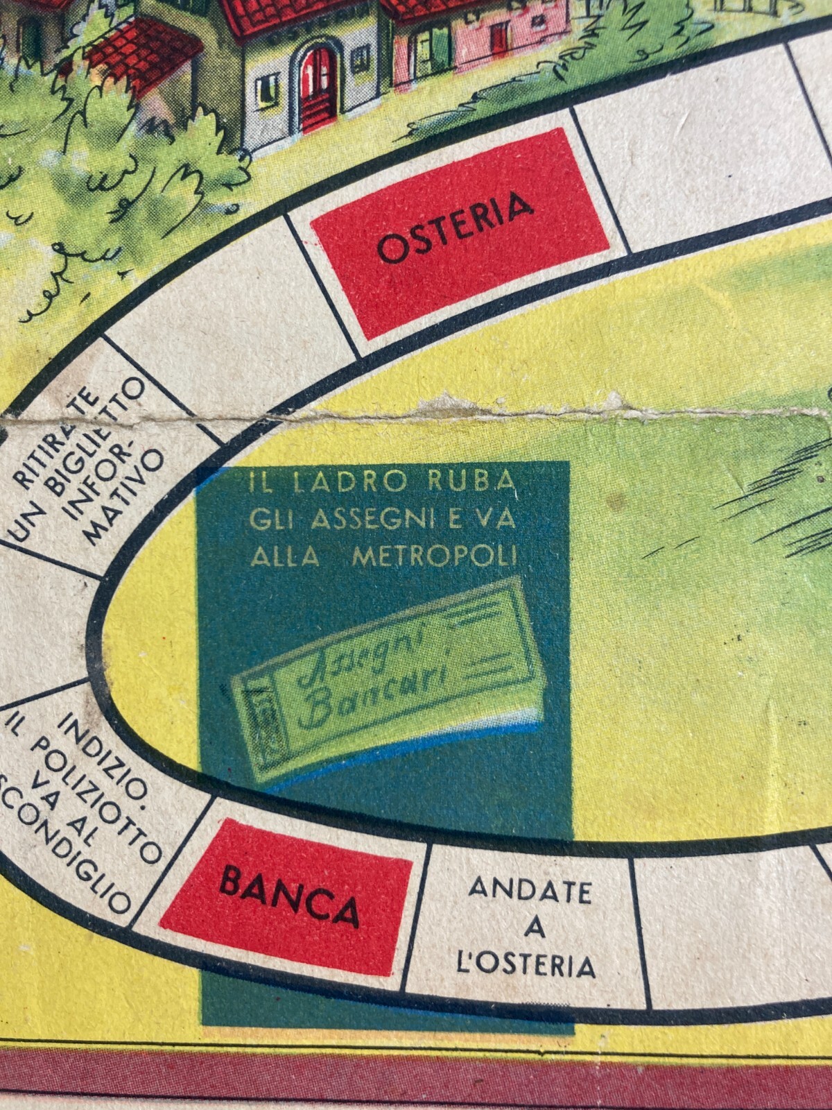 Gioco Di Percorso: Caccia Al Ladro   Pubblicitario Crema Nivea (1940)