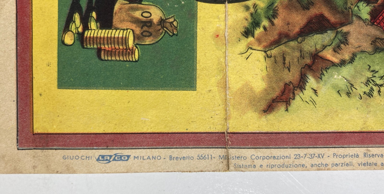 Gioco Di Percorso: Caccia Al Ladro   Pubblicitario Crema Nivea (1940)