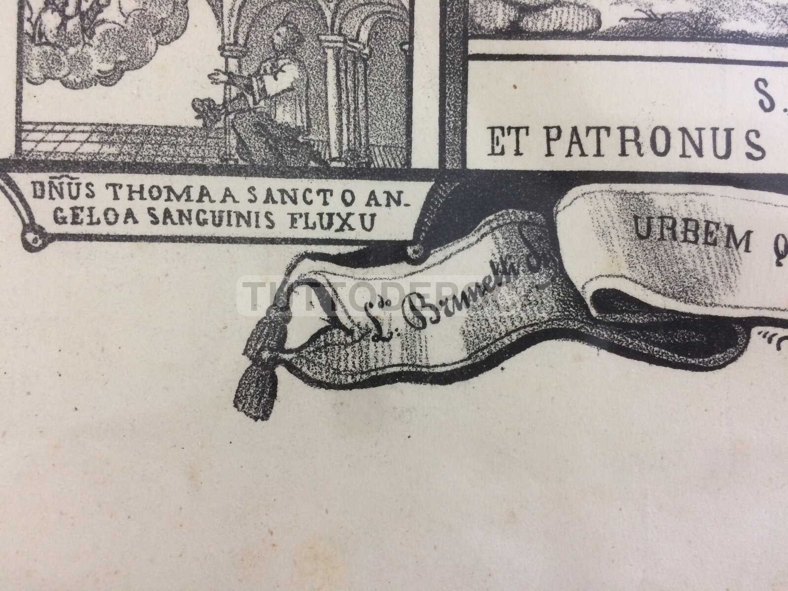 Arte Antica: Stampa Popolare Devozionale Di San Riccardo, Patrono Di Andria
