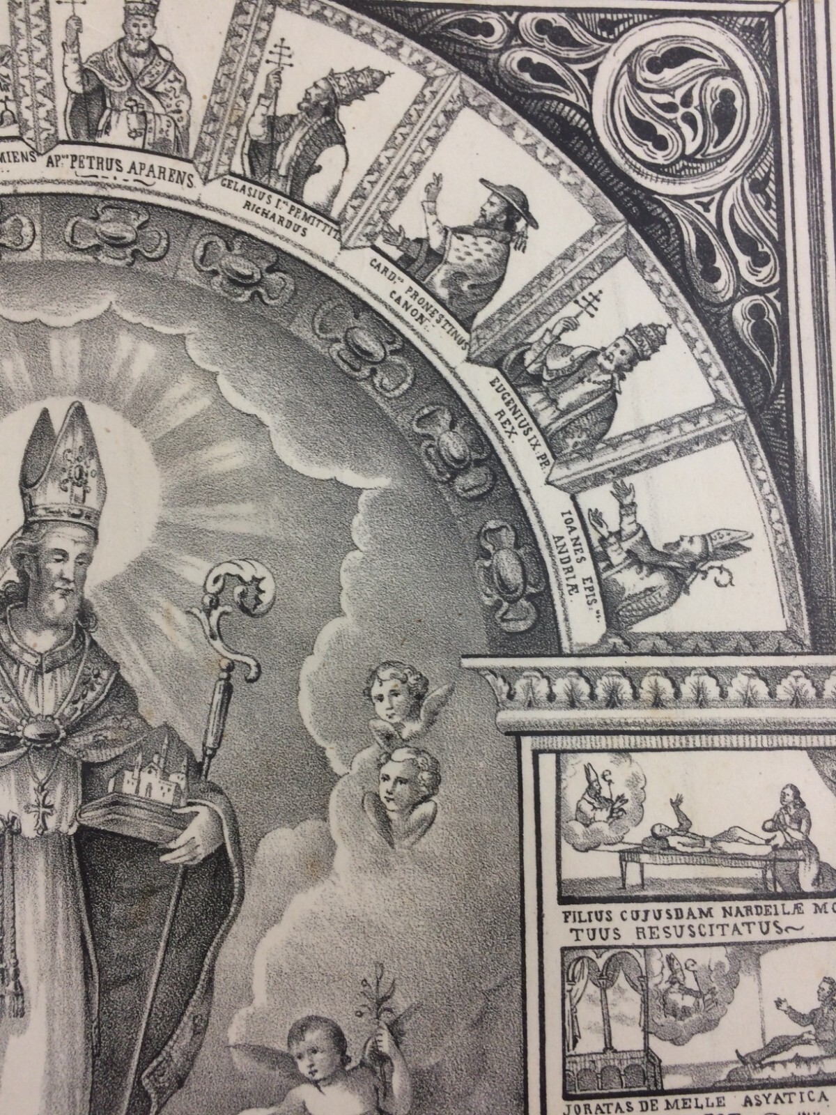 Arte Antica: Stampa Popolare Devozionale Di San Riccardo, Patrono Di Andria