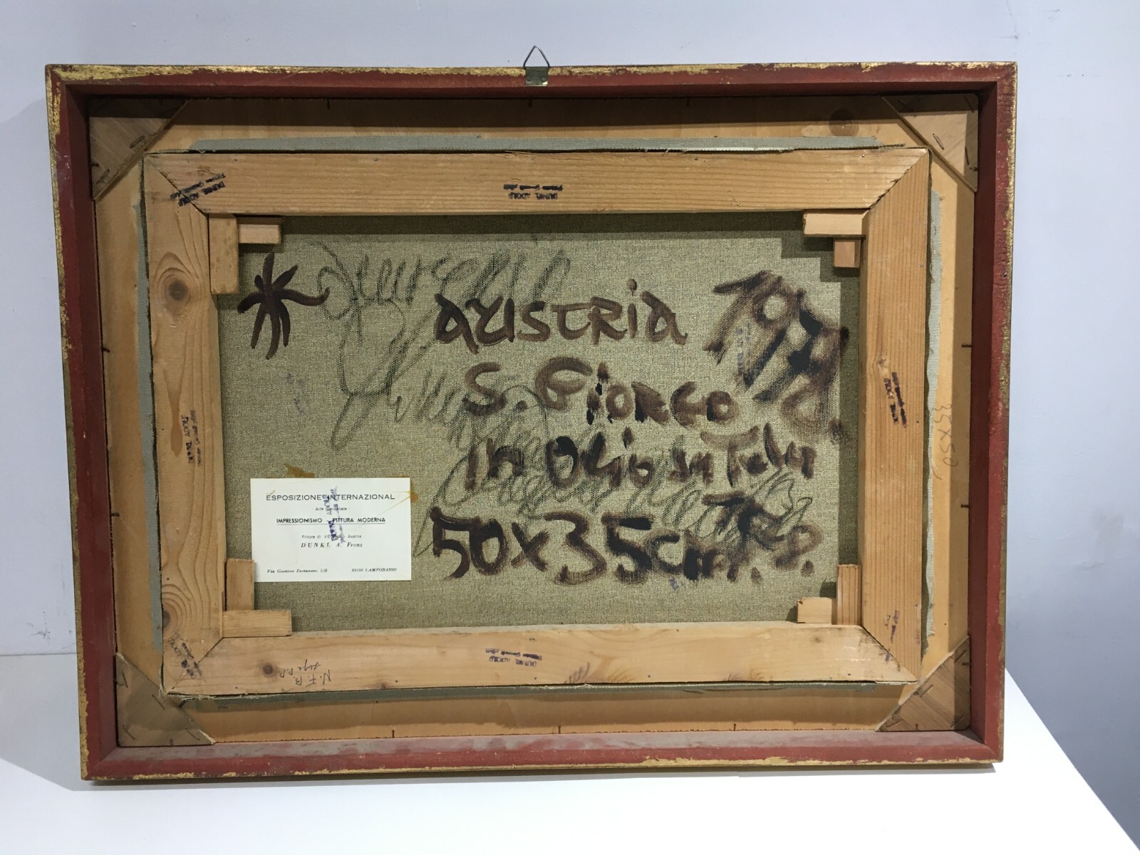 Franz Dunkl   Veduta Di San Giorgio A Venezia   Dipinto Ad Olio   1978