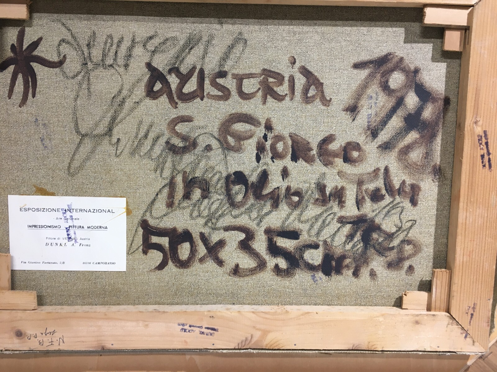 Franz Dunkl   Veduta Di San Giorgio A Venezia   Dipinto Ad Olio   1978