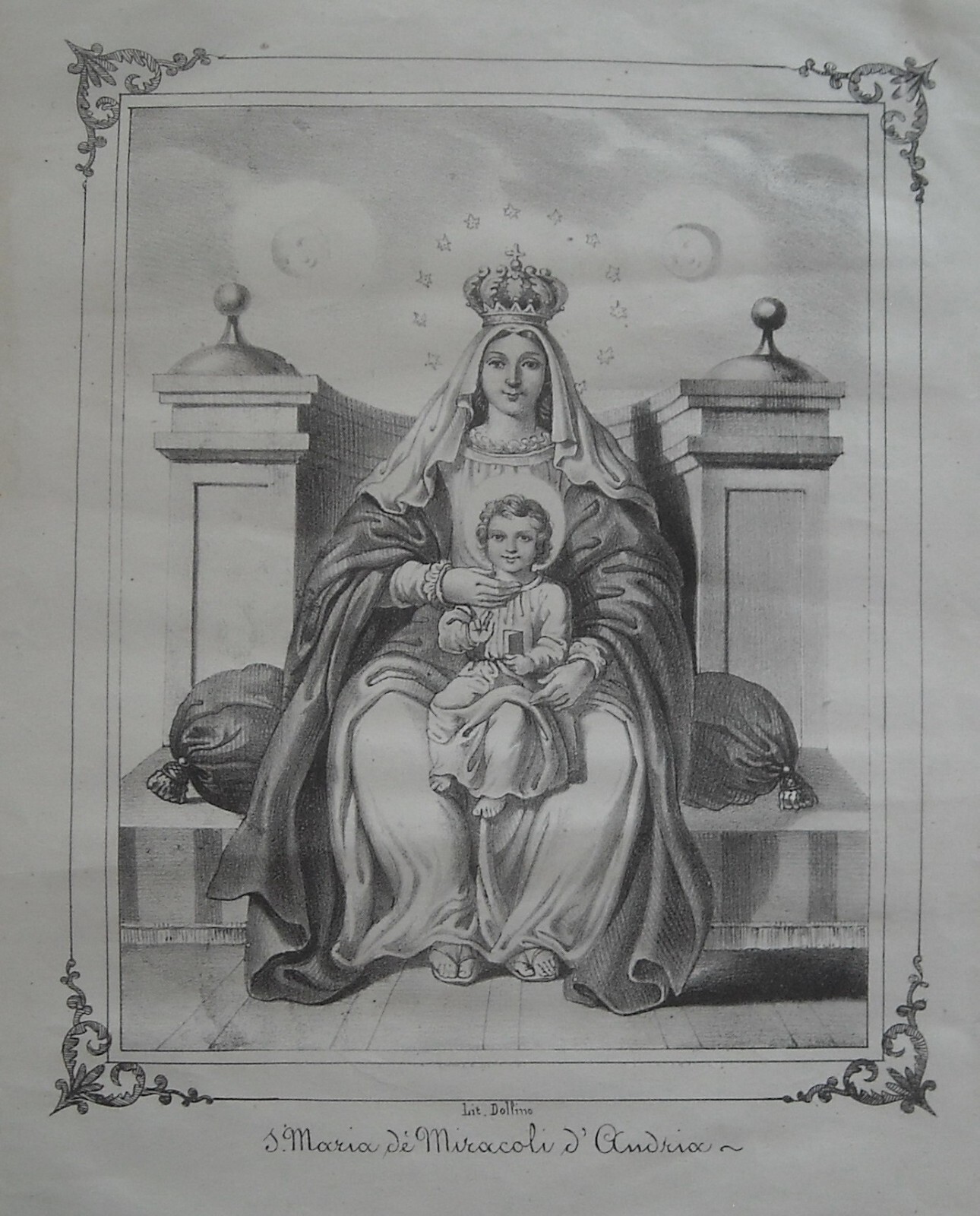 Stampa Popolare Devozionale: Santa Maria Dei Miracoli d'Andria