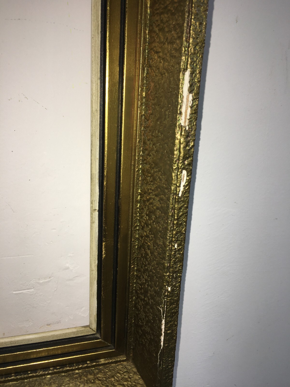 Cornice d'Epoca In Legno E Stucco Dorato   Anni '50