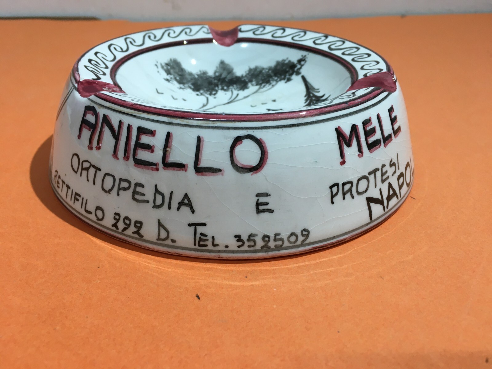 Napoli, Farmacia, Ortopedia E Protesi Mele, Pubblicitaria d'Epoca, Ceramica Casucci