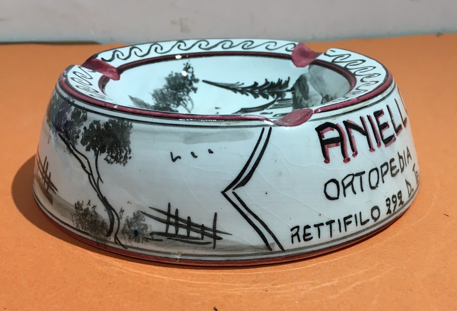 Napoli, Farmacia, Ortopedia E Protesi Mele, Pubblicitaria d'Epoca, Ceramica Casucci