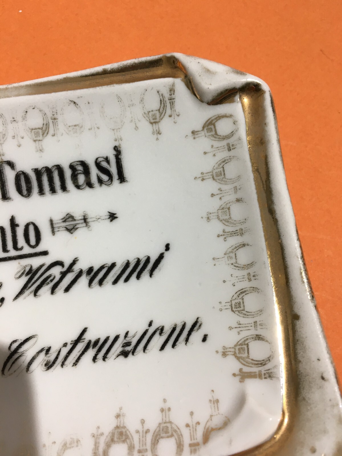 Artistica Ceramica Pubblicitaria, Trento, Ditta Tomasi, Decorativo Soprammobile