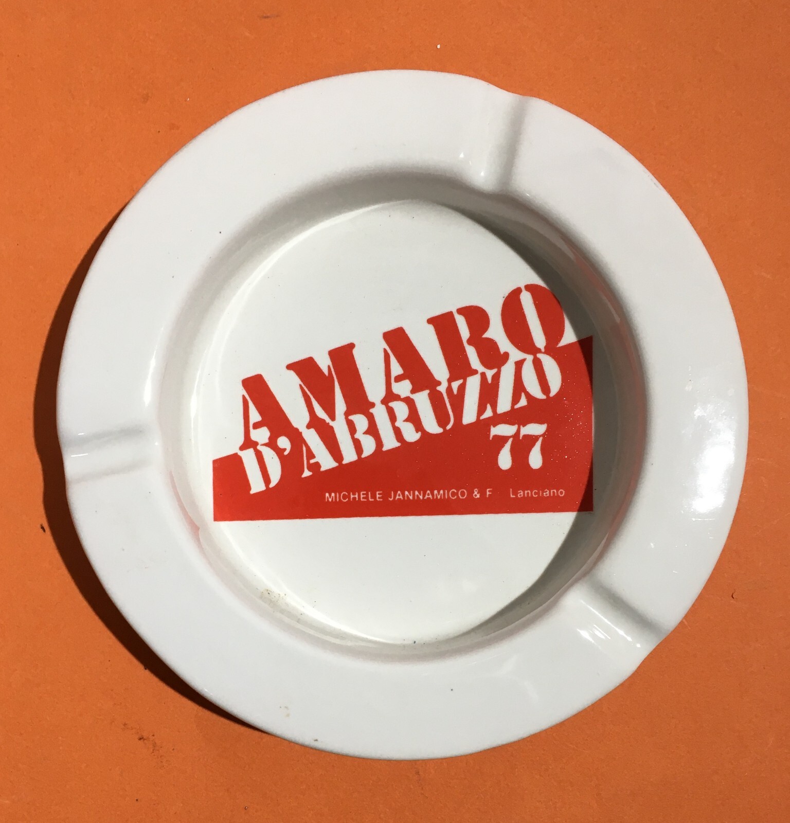 Abruzzo, Lanciano, Liquori, Amaro, Posacenere Pubblicitario Jannamico Da Collezione