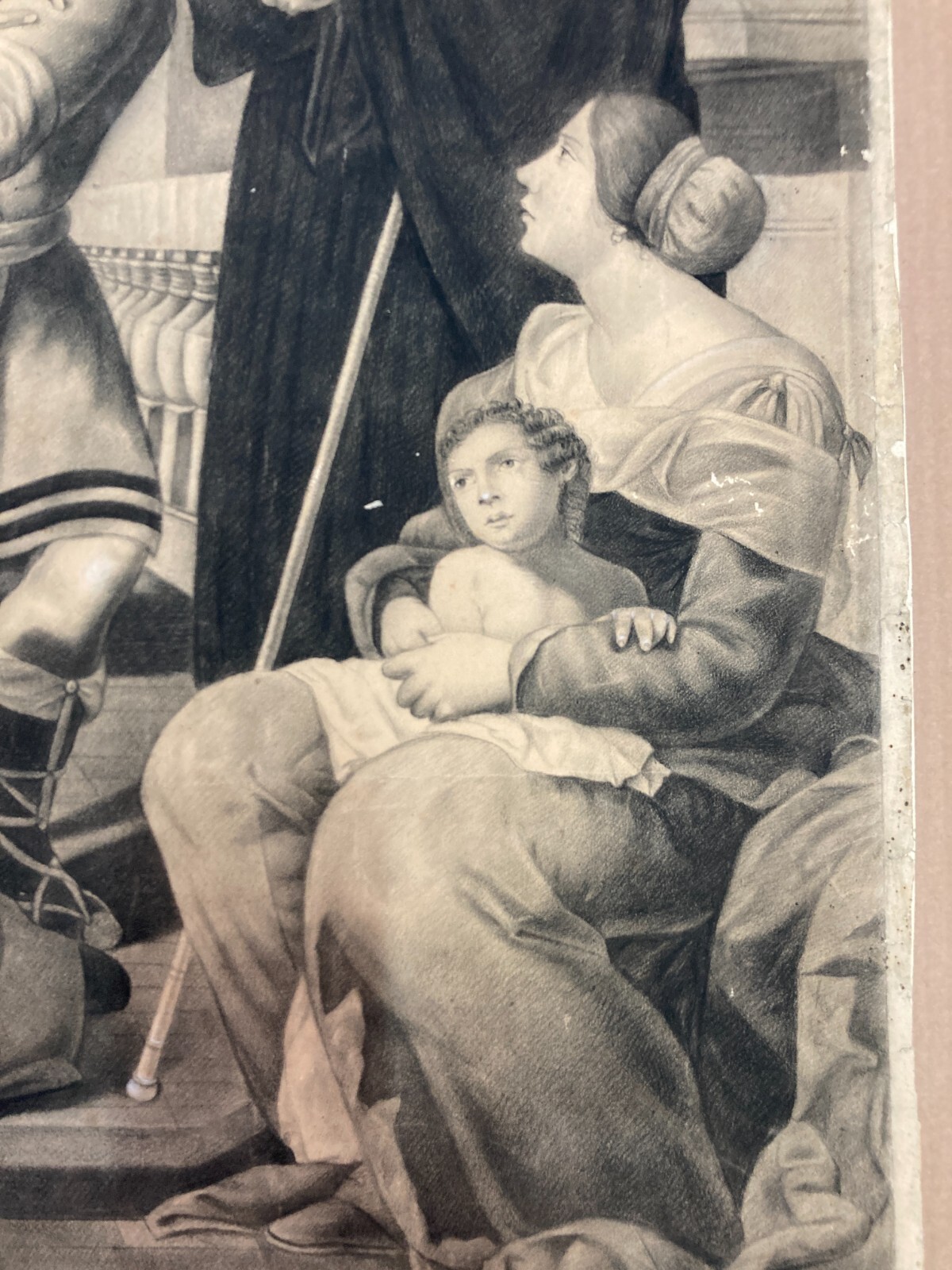 San Benedetto Esorcizza Un Frate Ossesso, Disegno Ispirato A Francesco Guarino