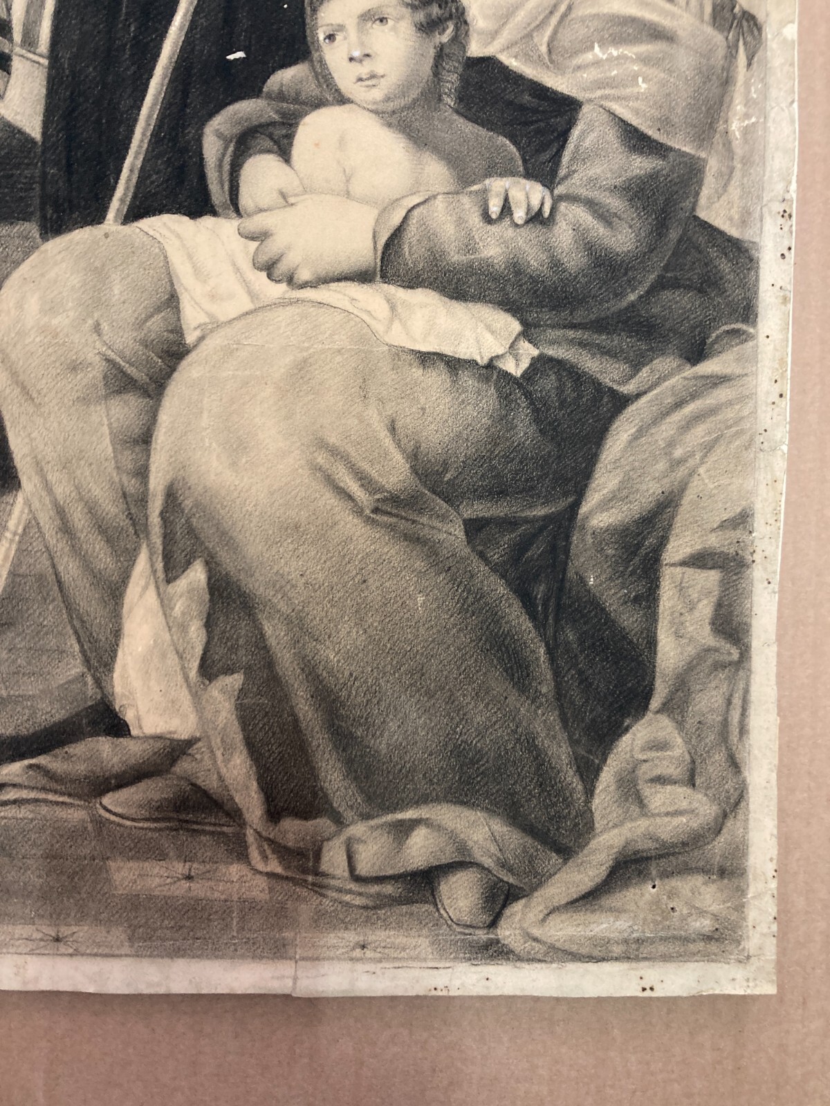 San Benedetto Esorcizza Un Frate Ossesso, Disegno Ispirato A Francesco Guarino