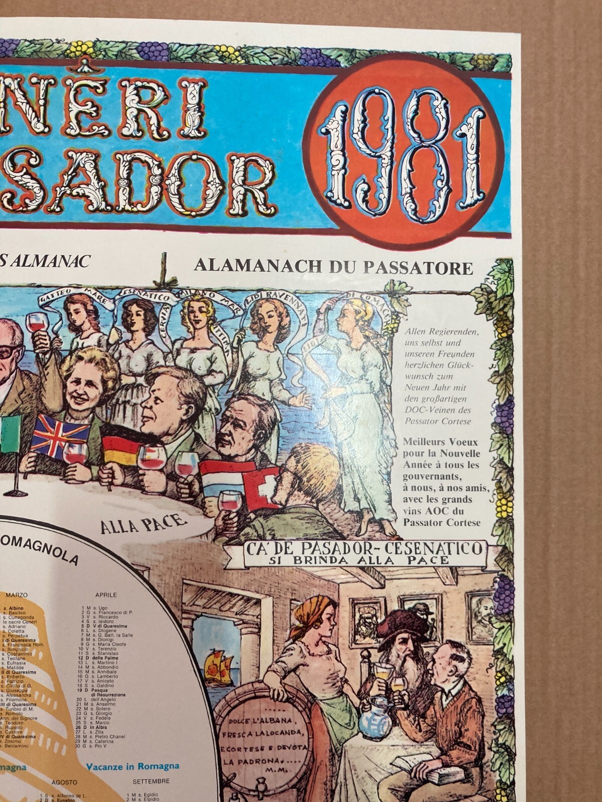 Romagna, Turismo E Folklore: Manifesto Pubblicitario Lunario Del Passatore, 1981