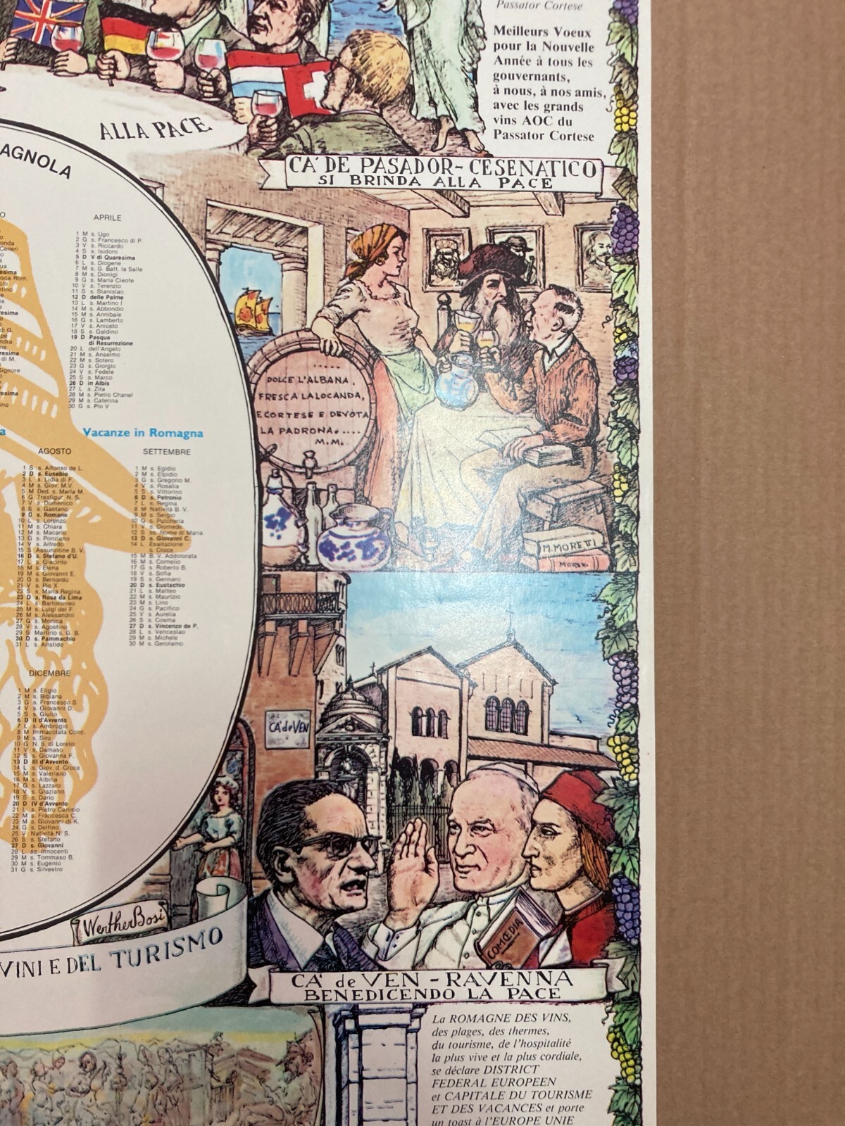 Romagna, Turismo E Folklore: Manifesto Pubblicitario Lunario Del Passatore, 1981