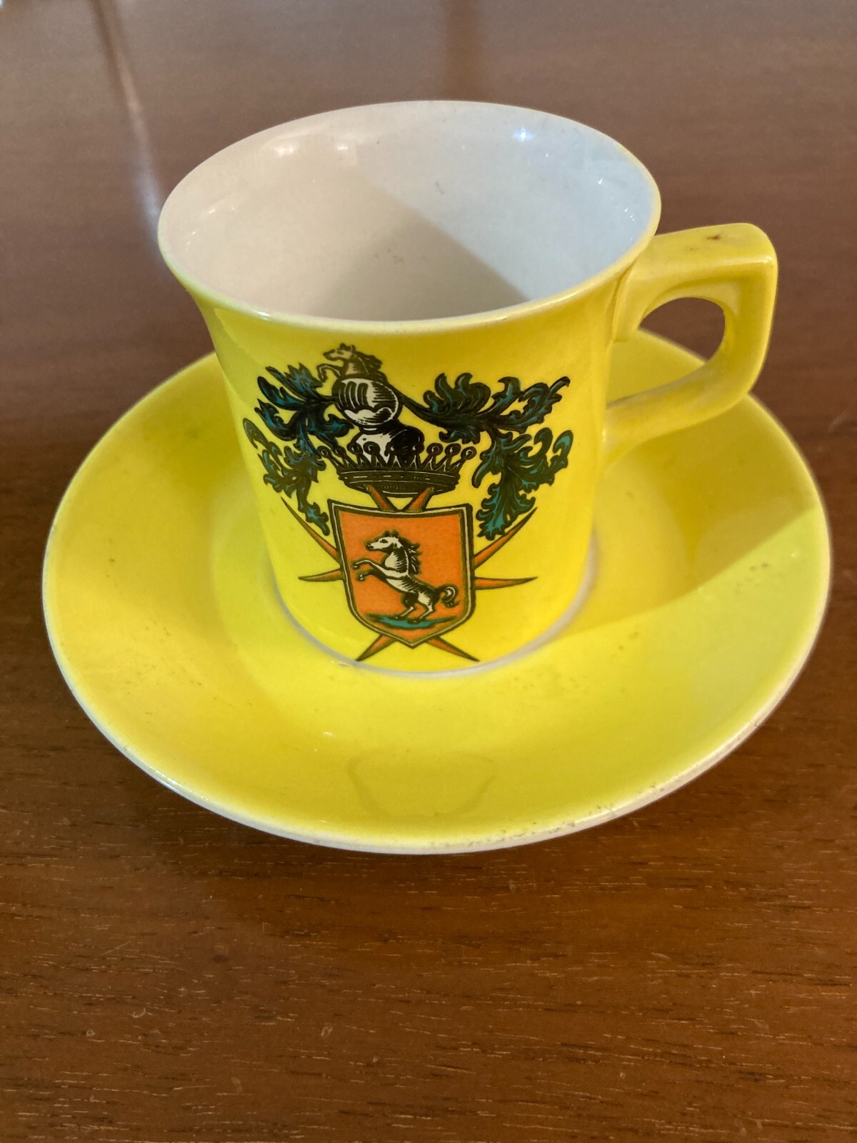 Araldica Decorativa: Tazza Con Piattino Pagnossin, Treviso, Stemma Gentilizio