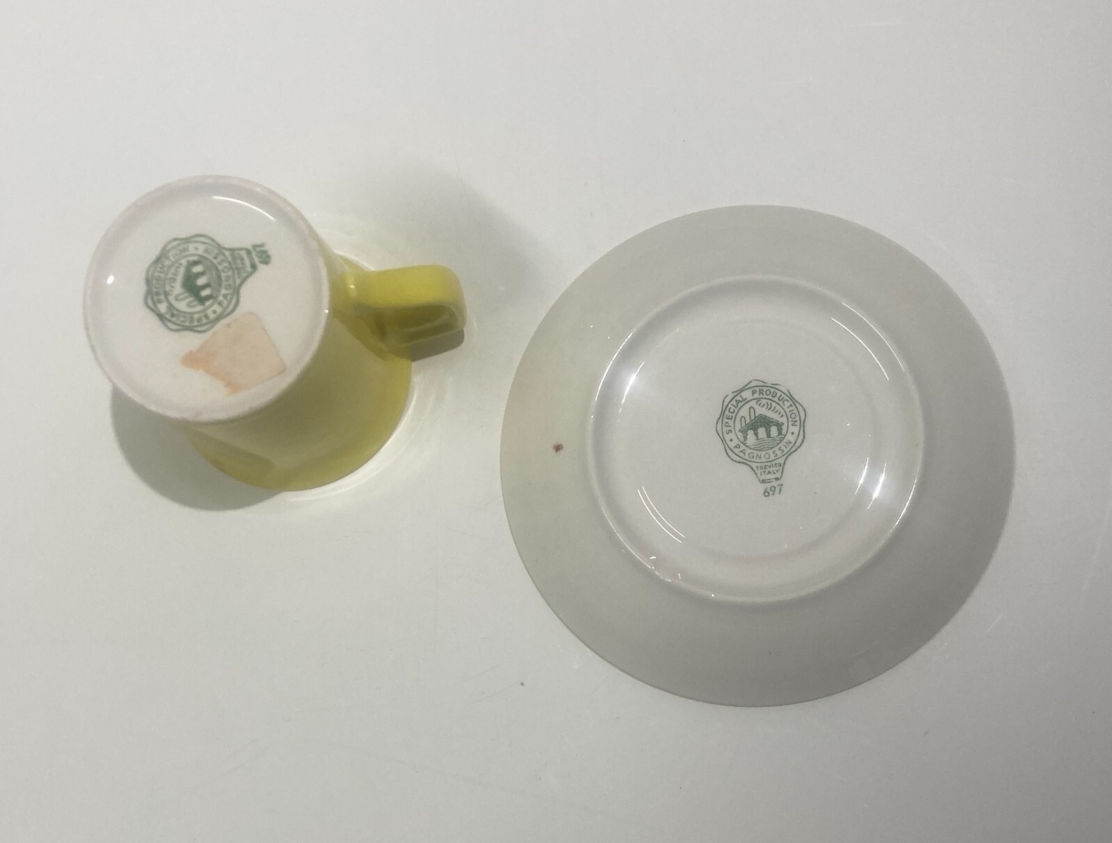 Simbologia Araldica Decorativa Tazza E Piattino   Pagnossin   Treviso