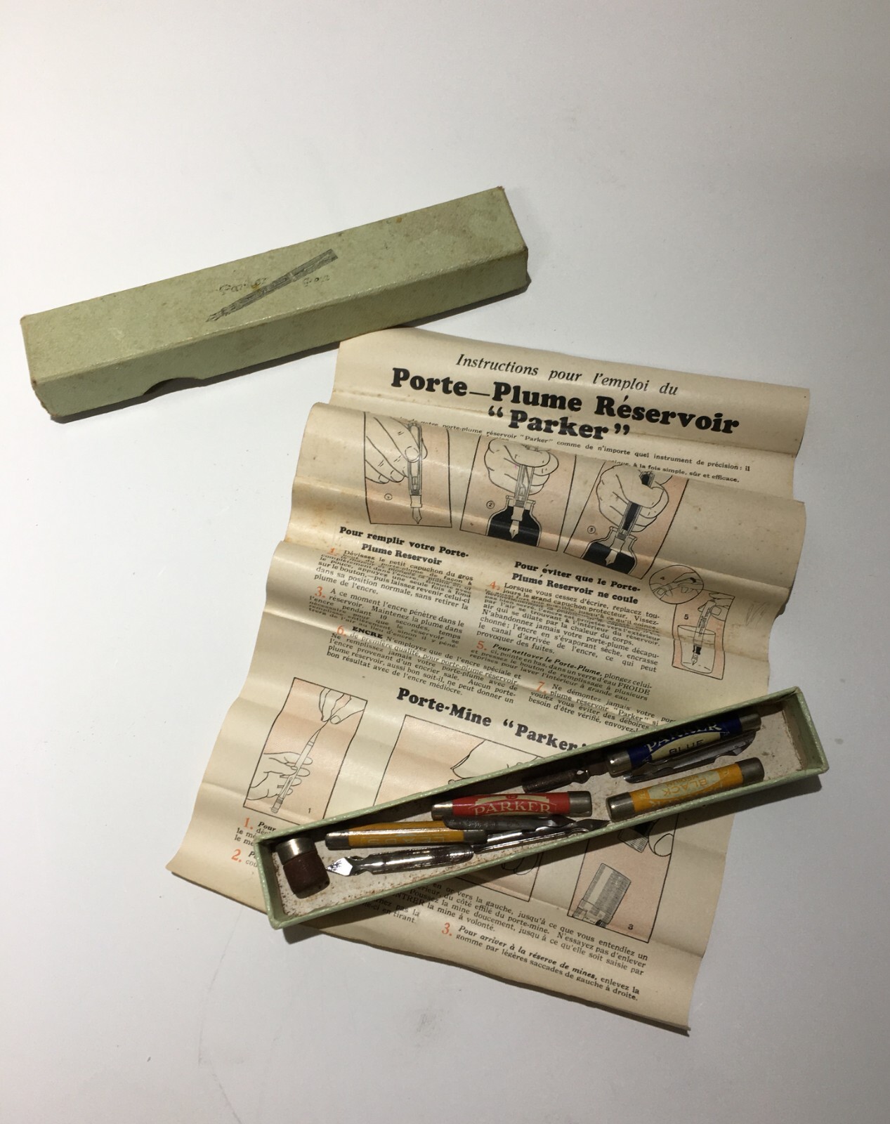 Scrittura, Calligrafia, Penne Parker, Ricambi E Pennini d'Epoca