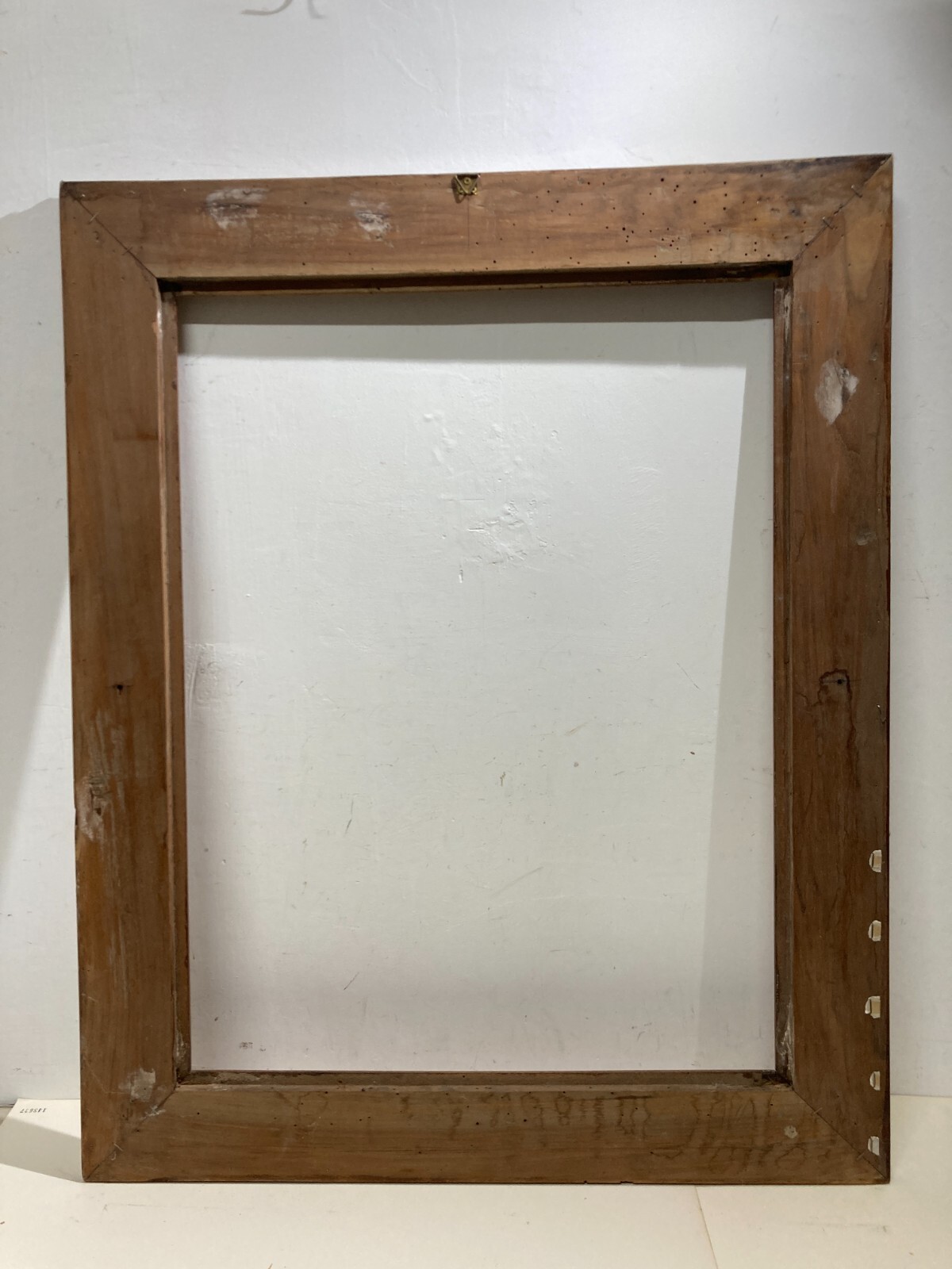 Antica Cornice In Legno Massello Con Filettatura Ad Intarsio