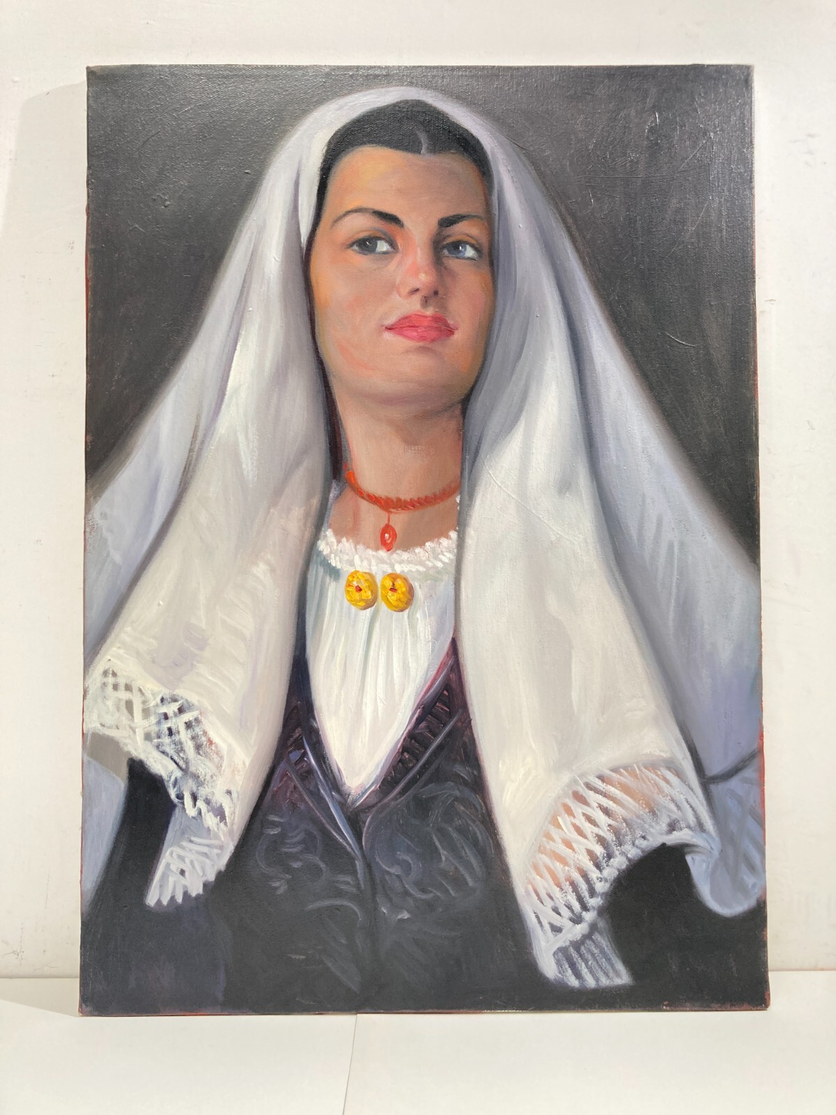 Sardegna: Ritratto Di Donna In Costume Tipico Sardo, Giovanni Cau