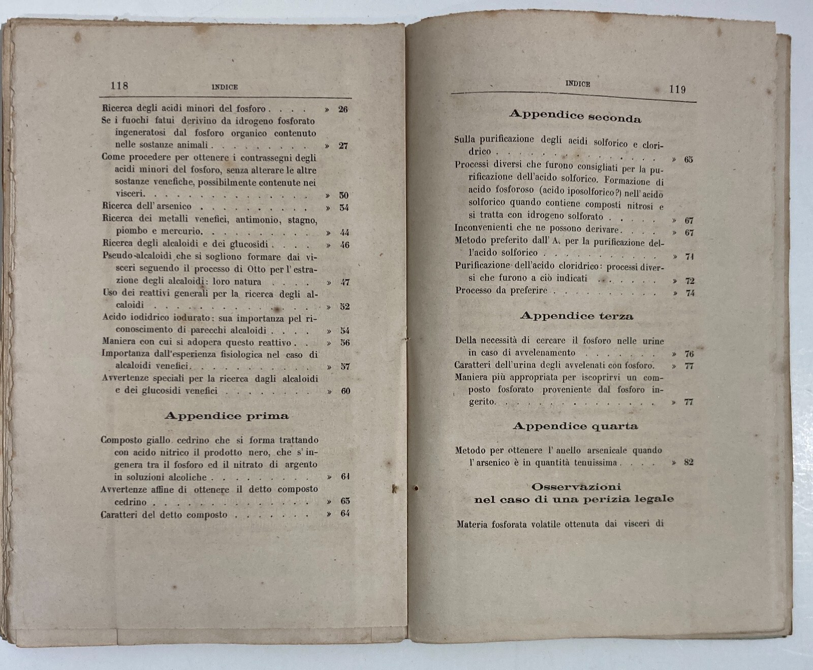 Chimica, Sostanze Venefiche E Tossicologia: Veleni E Arsenico   Francesco Selmi (1875)