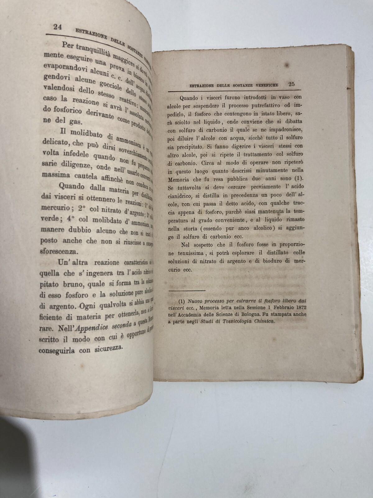 Chimica, Sostanze Venefiche E Tossicologia: Veleni E Arsenico   Francesco Selmi (1875)
