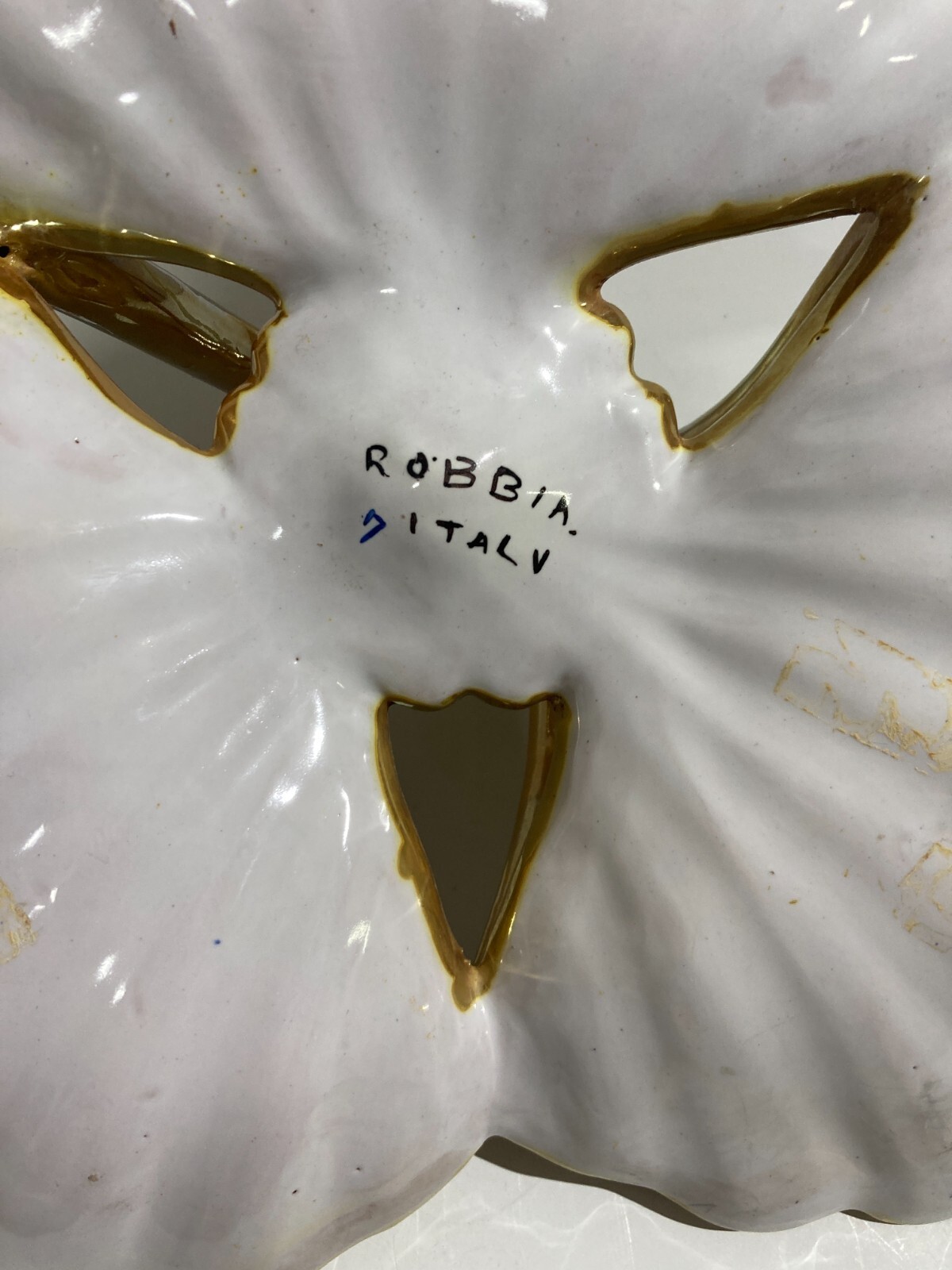 Centro Tavola Decorativo In Ceramica Robbia, Gualdo Tadino, Metà '900
