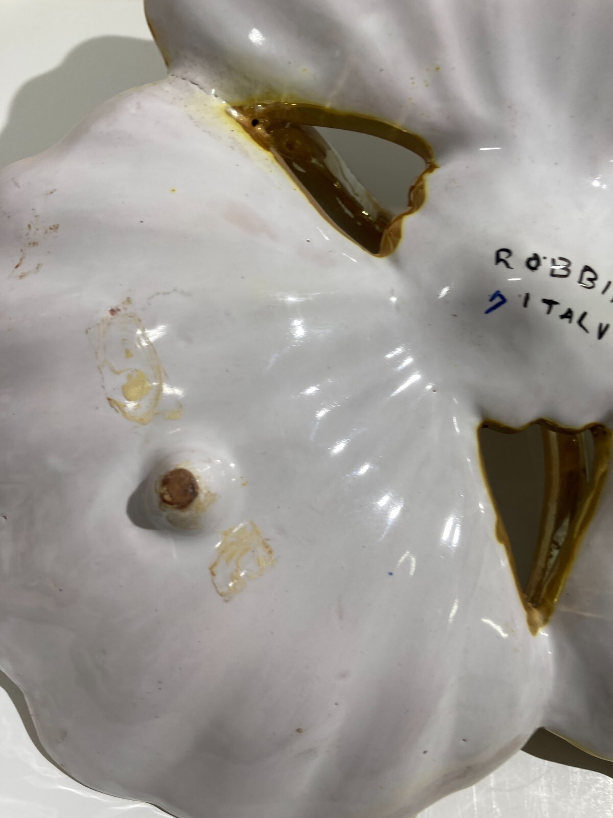Centro Tavola Decorativo In Ceramica Robbia, Gualdo Tadino, Metà '900