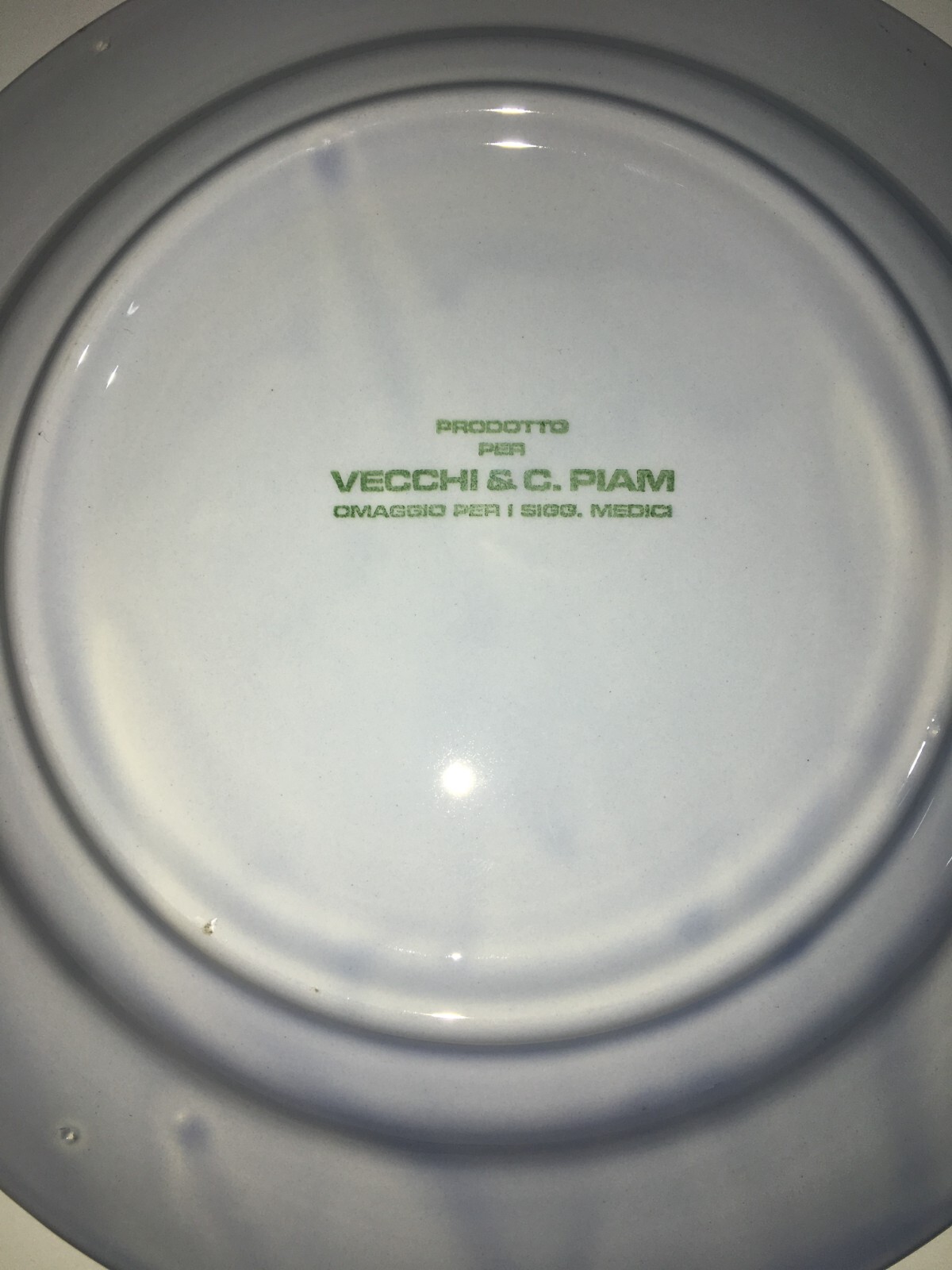 Piatto Pubblicitario   Sanitaria   Propaganda Medica   Vecchi & C. Piam
